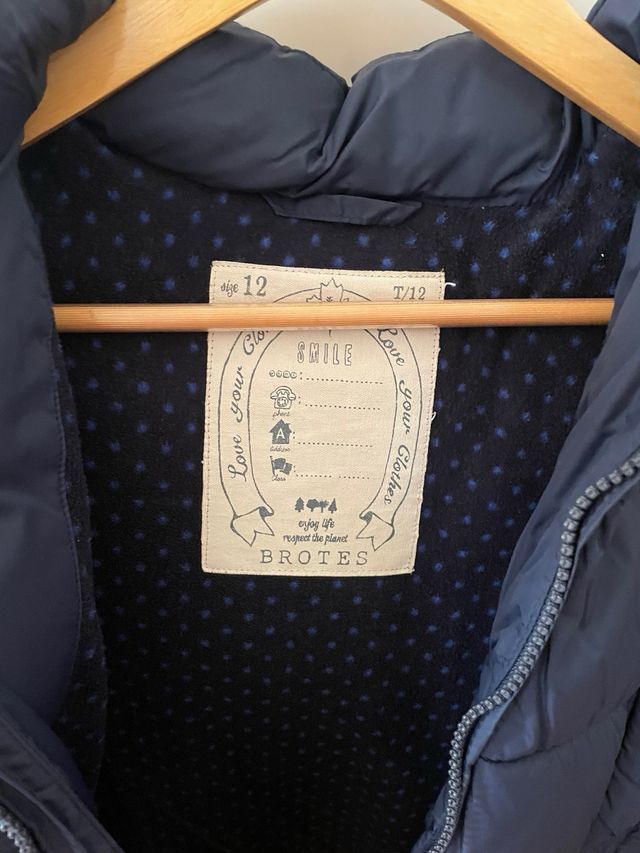 Abrigo acolchado niña - Azul marino