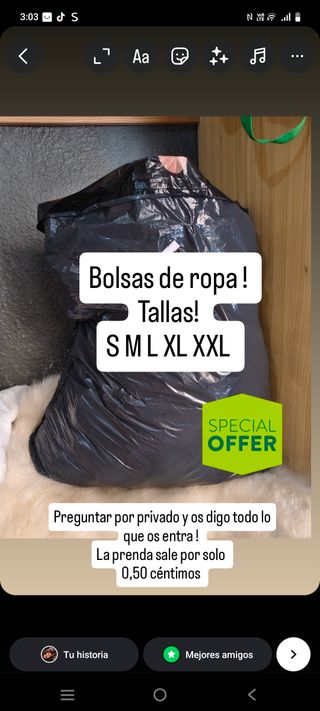 Bolsas ropa - S,M,L,XL,XXL