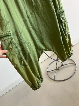 Pantalones harem verdes militares