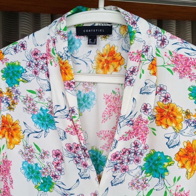 Blusa Cortefiel floral M