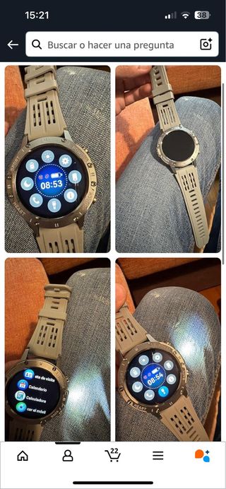 TIMU Smartwatch Militar - Negro