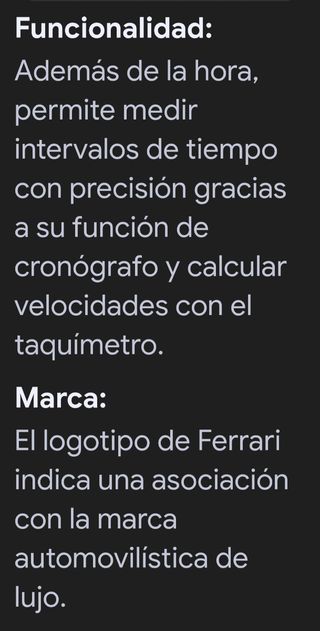 Reloj Ferrari Cronógrafo