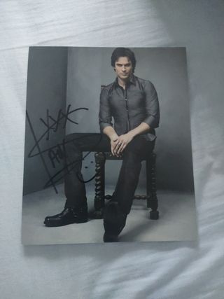 Foto firmada Ian Somerhalder