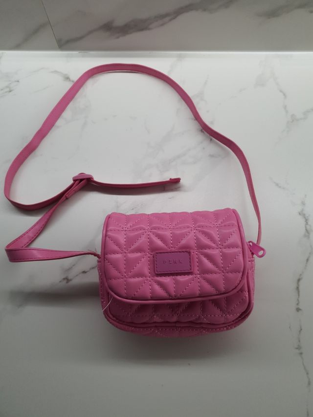 Bolso bandolera niña rosa Zara