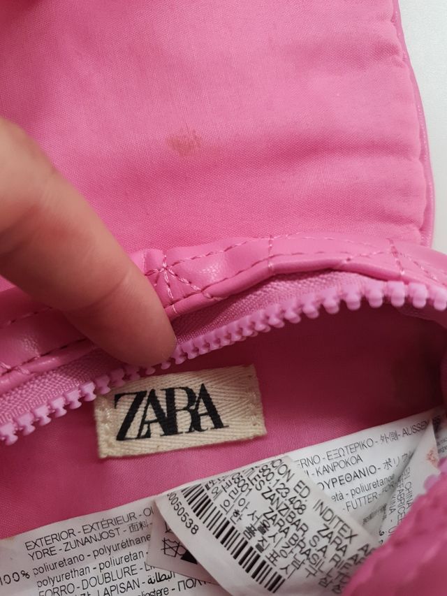 Bolso bandolera niña rosa Zara