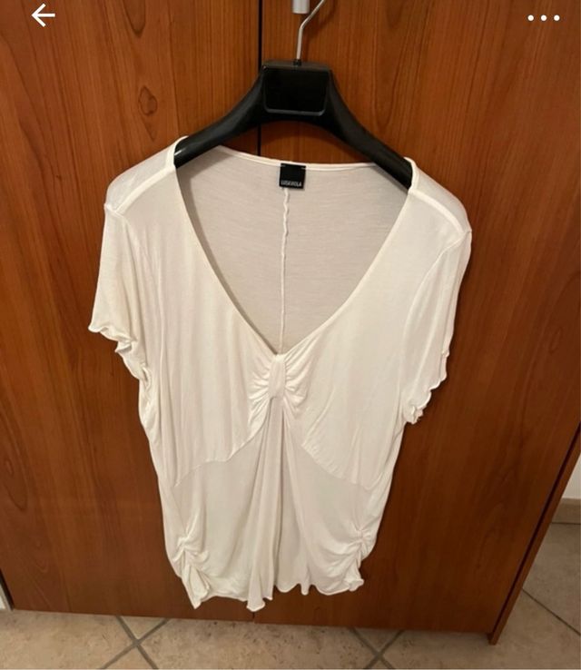 Maglia Luisa Viola bianca 