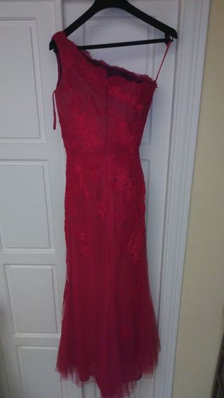Vestido Pronovias rojo fiesta