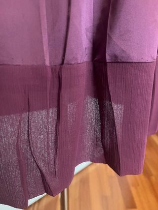 Top Benetton scollato rosso borgogna
