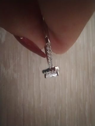 Anillo solitario de plata de primera ley 925 nuevo