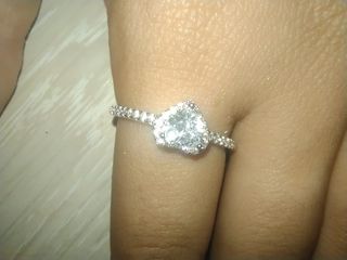 Anillo solitario de plata de primera ley 925 nuevo