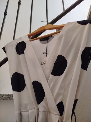 Abito lungo pois bianco e nero