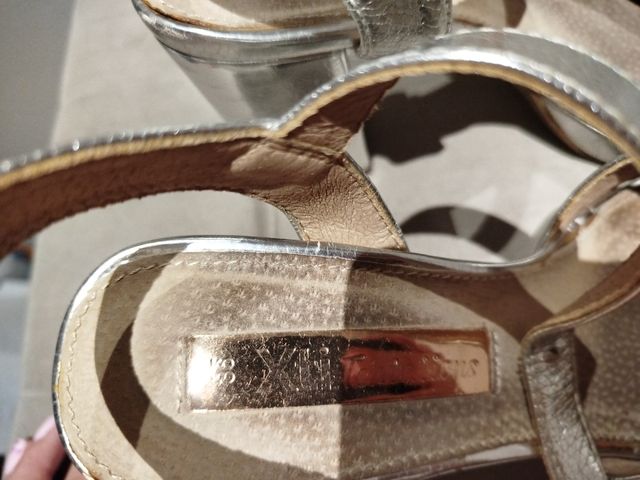 Sandalias Plataforma Plata