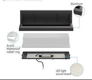 Applique da parete Grigia - Moderna