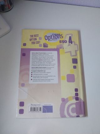Libro inglés 4 ESO ; Burlington Books Options 
