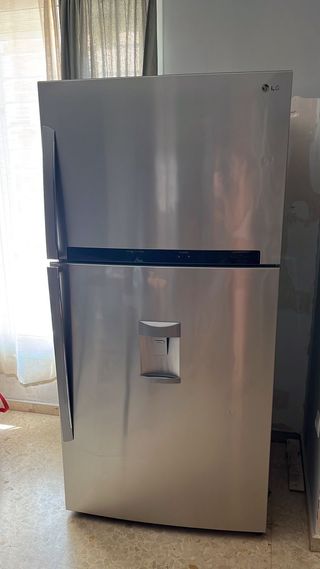 Nevera LG acero inoxidable