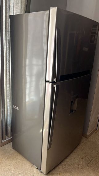 Nevera LG acero inoxidable