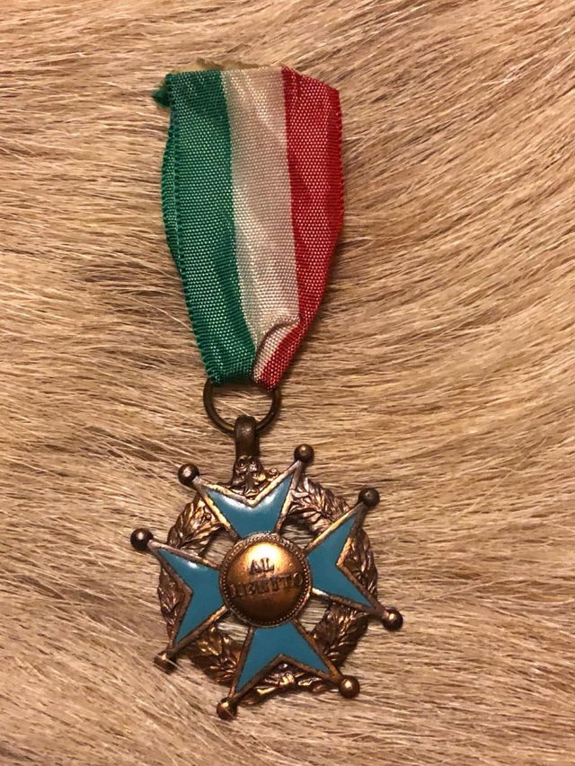 Medaglia al Merito - Ottone Smaltato