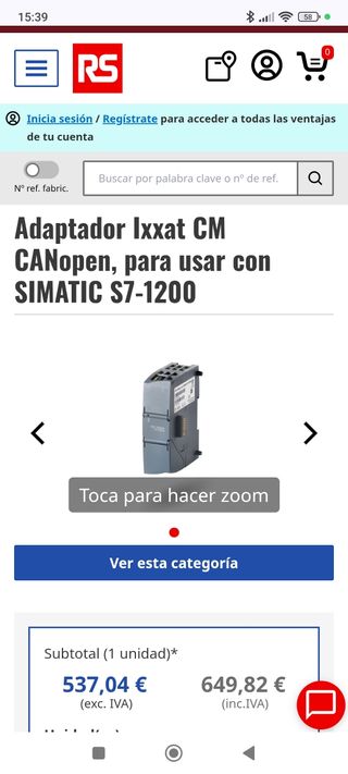 Siemens S7-1200 CM CANopen 021620-B Simatic