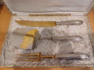 Cubertería Postre: Plata y Oro