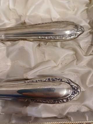 Cubertería Postre: Plata y Oro