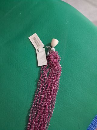 Collana sfaccettata viola