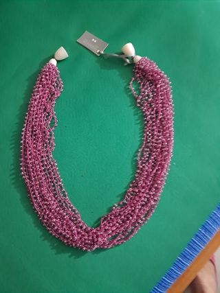 Collana sfaccettata viola