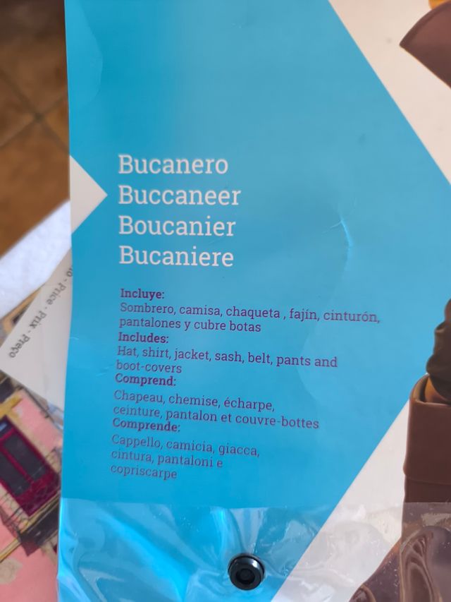 Disfraz pirata niño 7-9 años