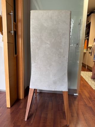 6 Sillas Comedor verde - Tela 