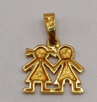Colgante niños de oro 18k, 1,58gr. Ref. G-944.