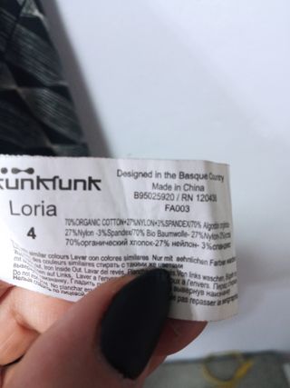 Mini Falda Skunkfunk - Negra y Blanca