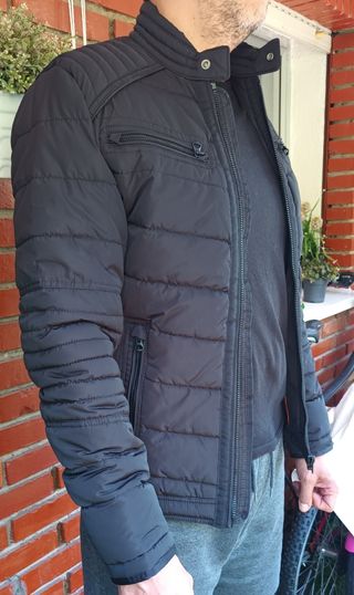 Cazadora C&A negra - Talla S hombre