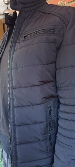Cazadora C&A negra - Talla S hombre