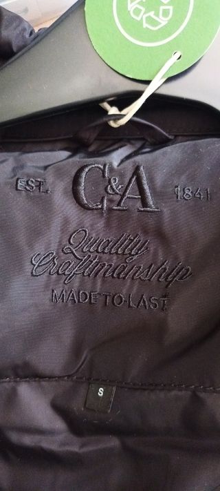 Cazadora C&A negra - Talla S hombre