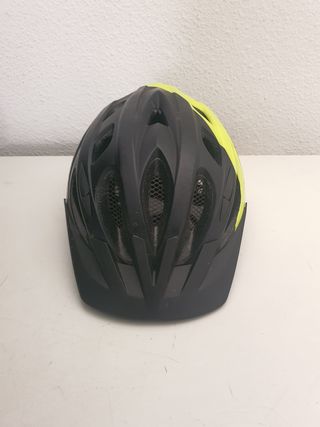 Casco bicicleta niño Rockrider negro-amarillo