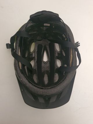 Casco bicicleta niño Rockrider negro-amarillo