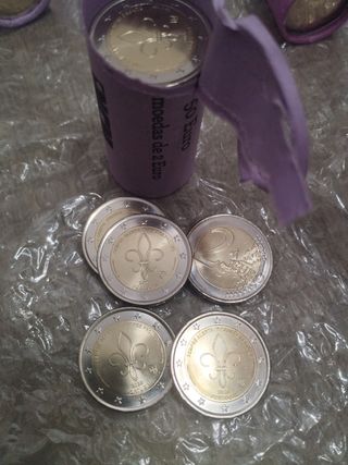 Moneda conm. 2€ Portugal 2025 Movimiento Scout 