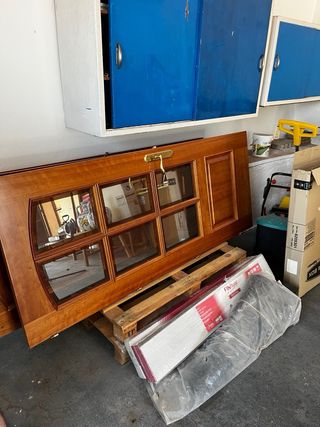 Puertas madera maciza con cristal y sin cristal