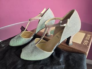 Zapatos baile Pomares Vázq. Plata 38