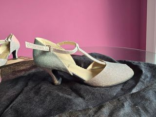Zapatos baile Pomares Vázq. Plata 38