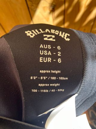 Traje neopreno Billabong Foil - AUS 6