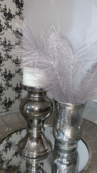 Decoracion plata - 3 piezas