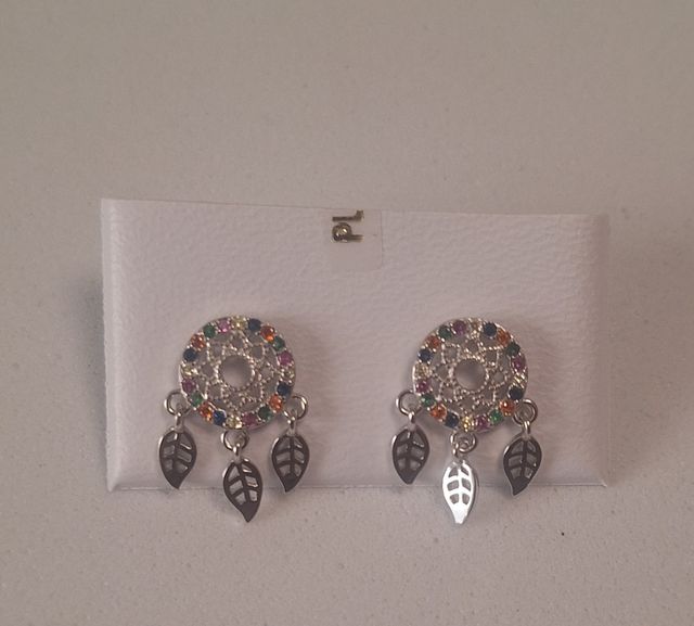 50501 Pendiente torn Atrapasueños color HIP plata