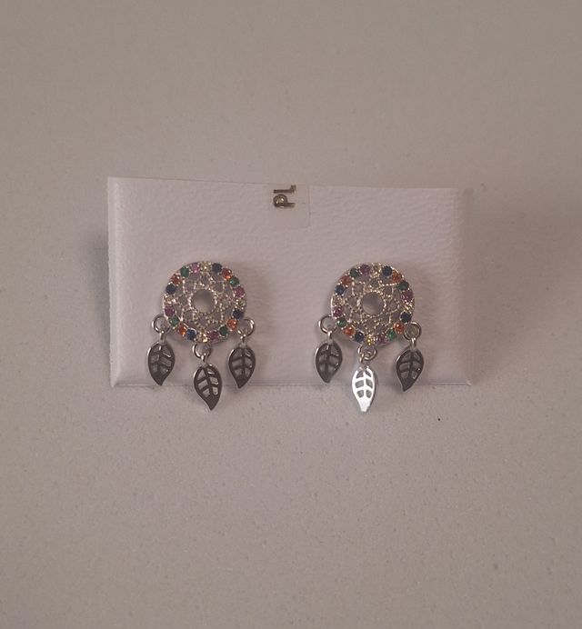 50501 Pendiente torn Atrapasueños color HIP plata