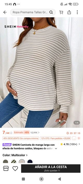 Ropa variada premamá 