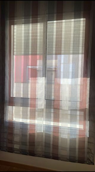 Estor plegable 2,50x1,40m. Cortina.