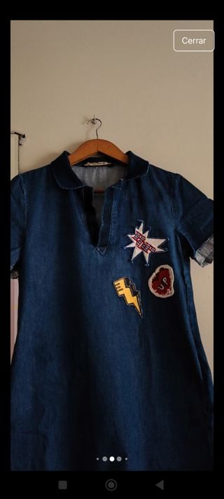 Vestido vaquero con parches.T. S