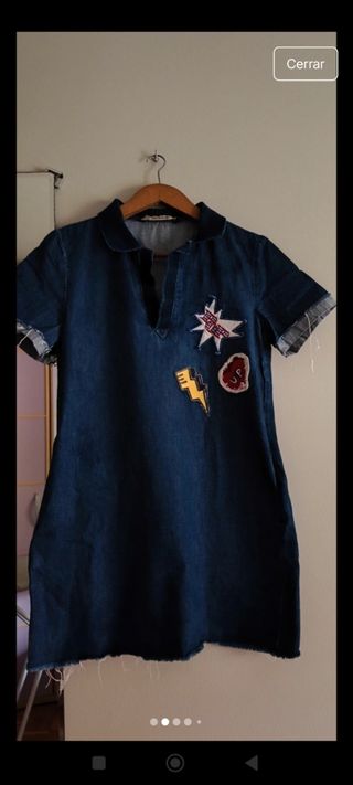 Vestido vaquero con parches.T. S
