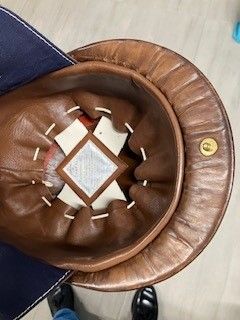 Casco Moto Vintage Cuero, CHAPAL