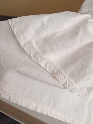 (M) Falda hippie larga blanca