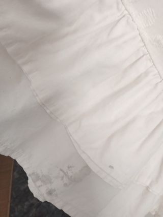 (M) Falda hippie larga blanca